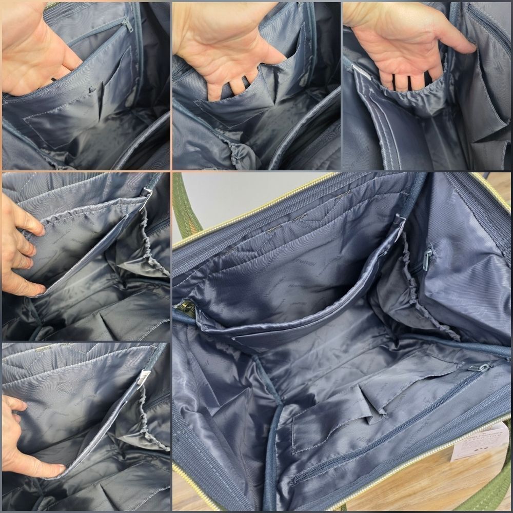 ☔️🔥NWT Olive Wide Opening Padded Laptop Sleeve Travel Backpack - Picture 13 of 15